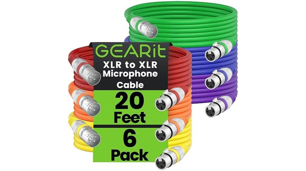 twenty foot six pack cables