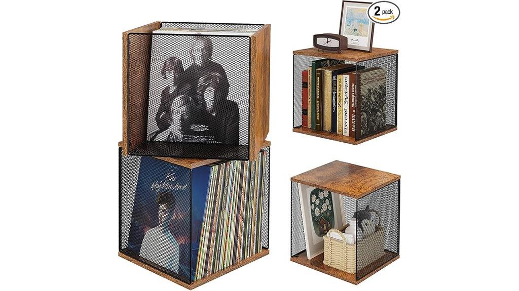 two cubes shelf storage