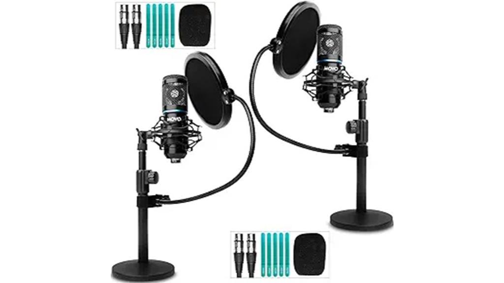 two pack podcast microphones