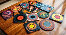 unique album cover coaster sets