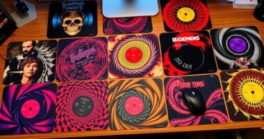 unique music album mouse pads