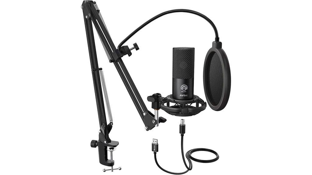usb microphone with accessories