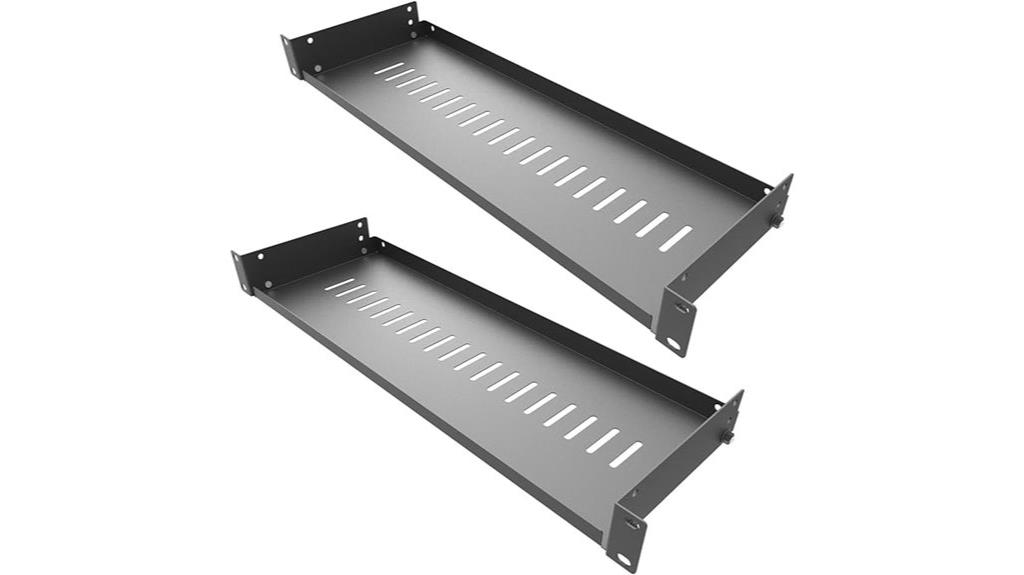 vented 1u server shelf