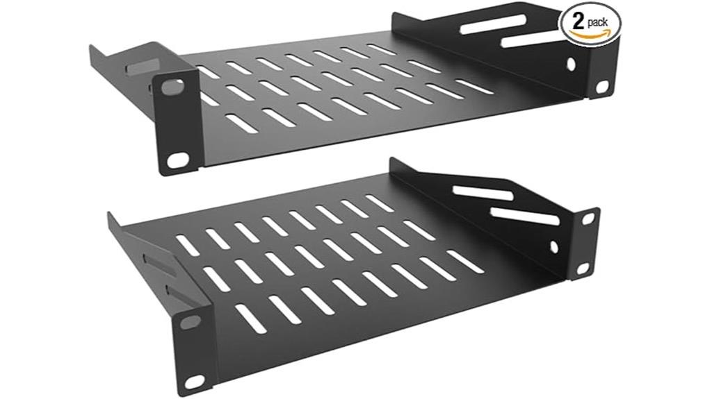 vented 1u server shelf