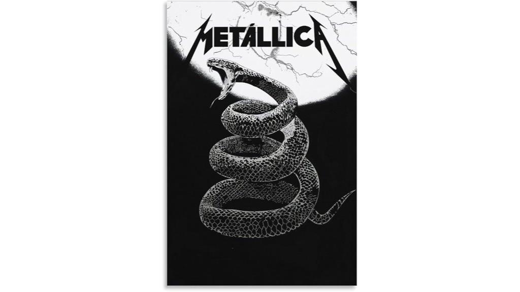 vintage metallica band poster