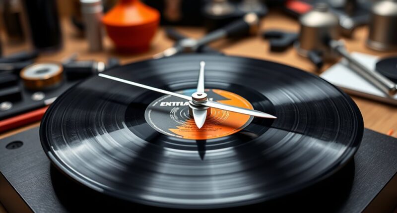 vinyl record clock kits