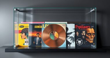 vinyl record display frames