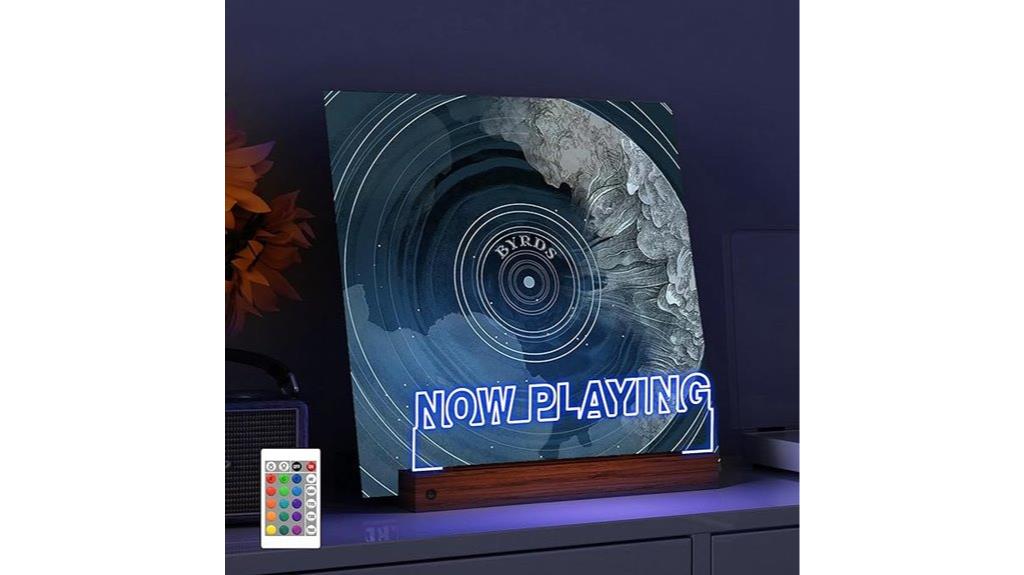 vinyl record led display