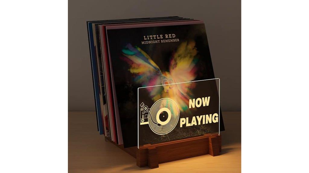 vinyl record led display