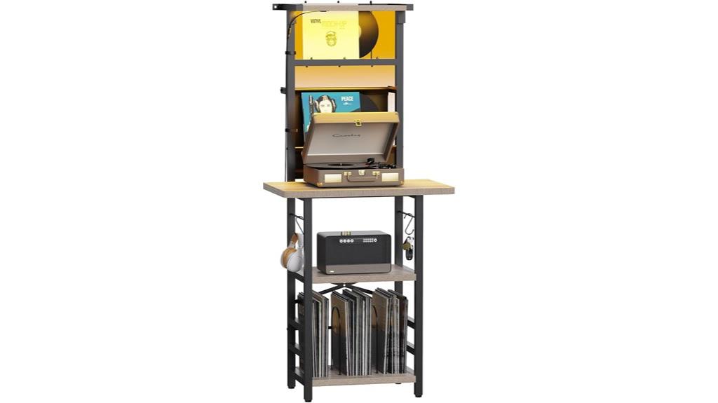 vinyl record player stand