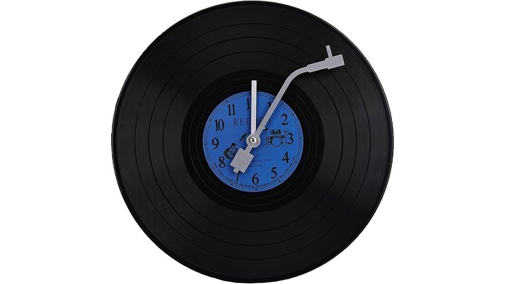 vinyl record wall clock