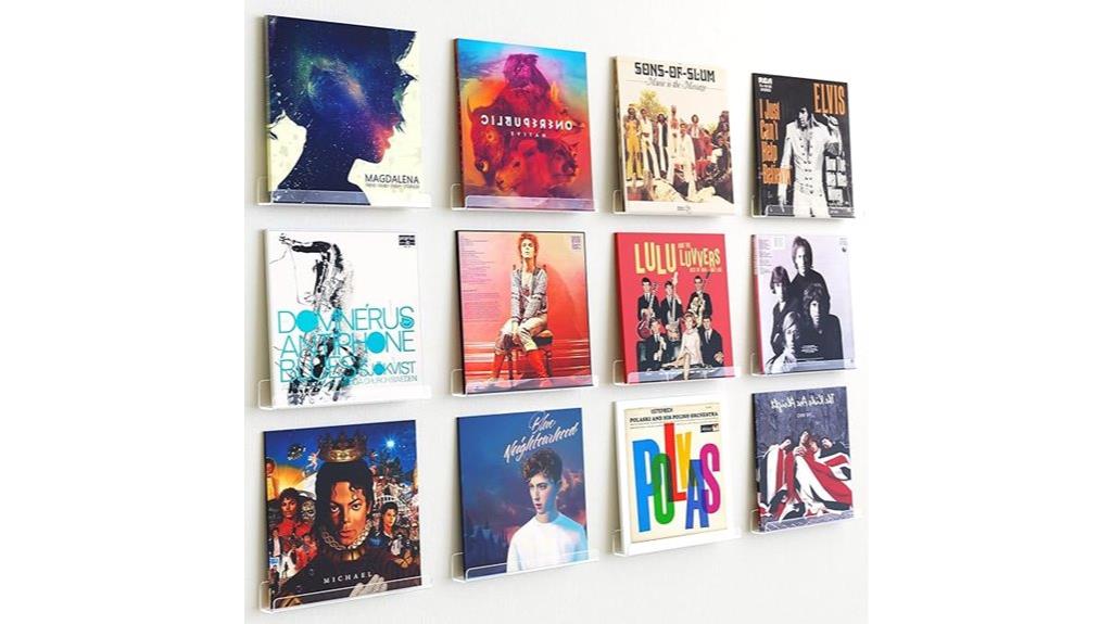 vinyl record wall shelves