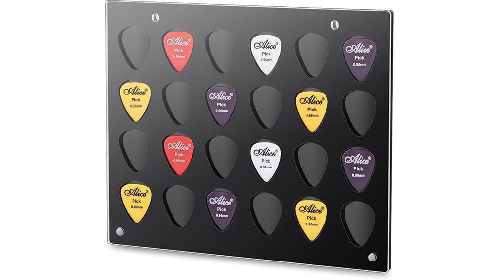 wall mount guitar pick case