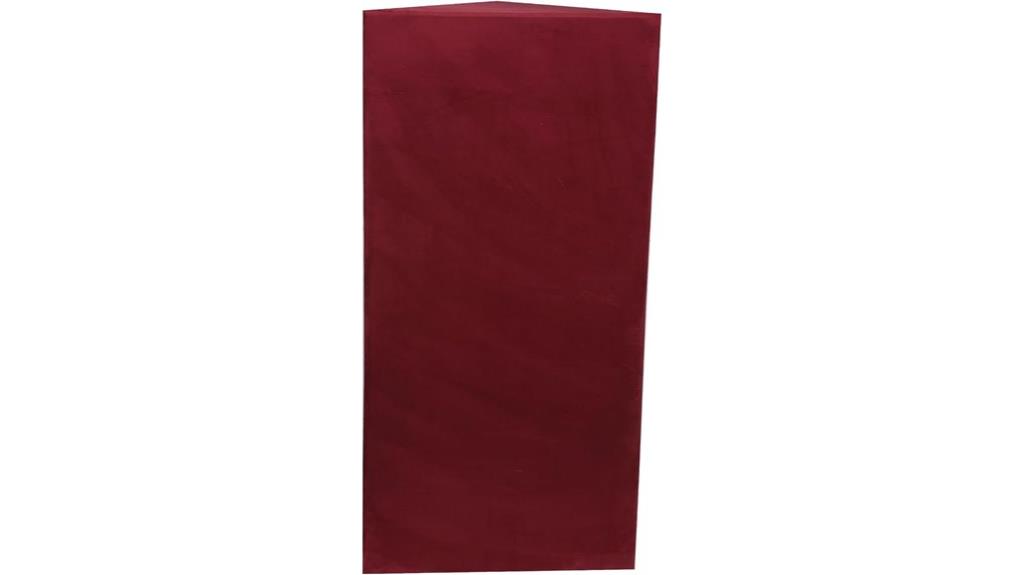 wine colored corner bass trap