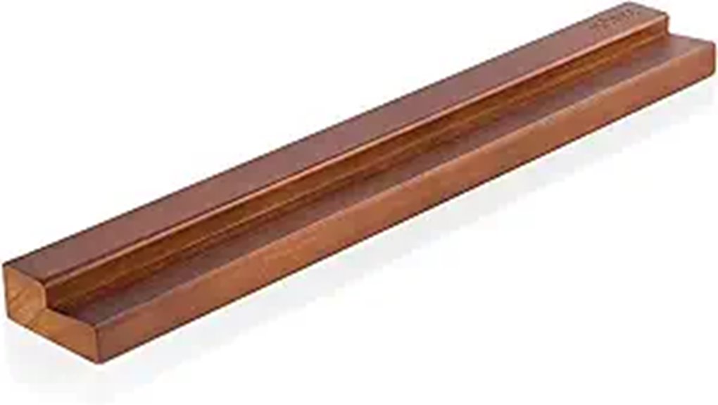 wooden vinyl record shelf