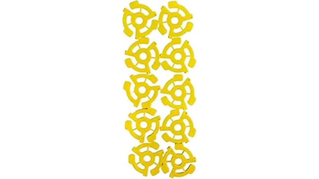 yellow vinyl record adapters