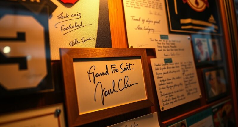 cherish and protect signed items