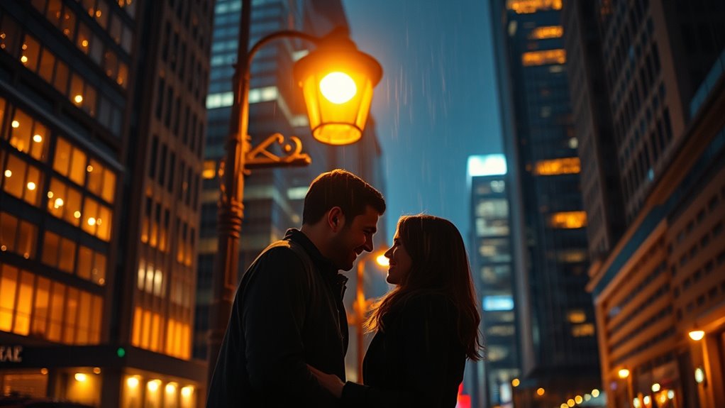 city night romantic glow