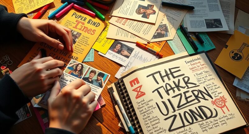 fan created band zines