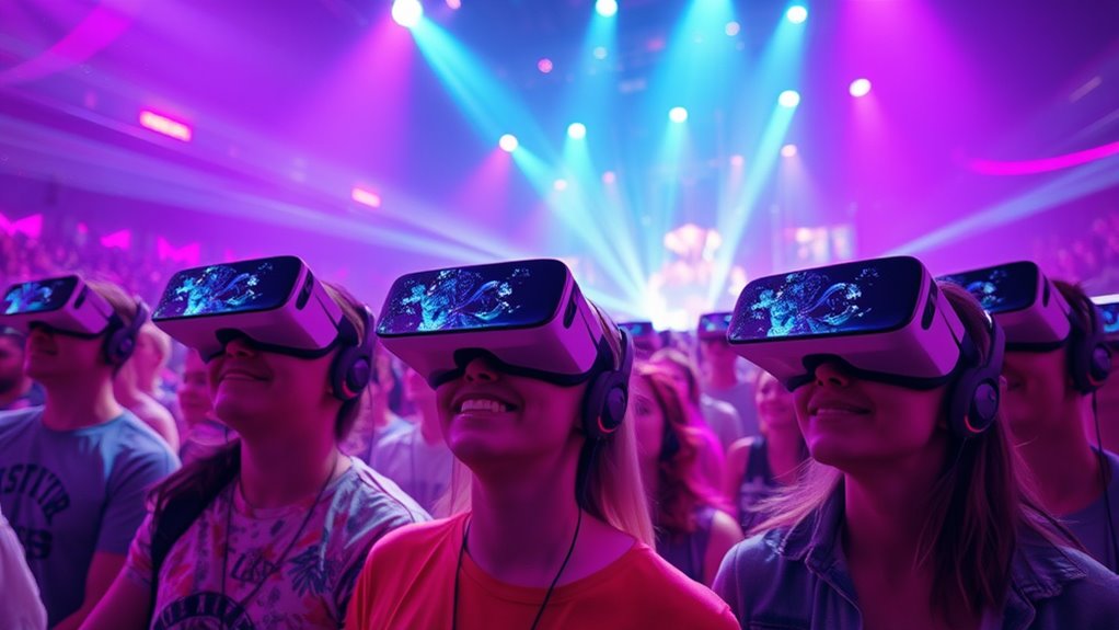 immersive virtual concert interaction