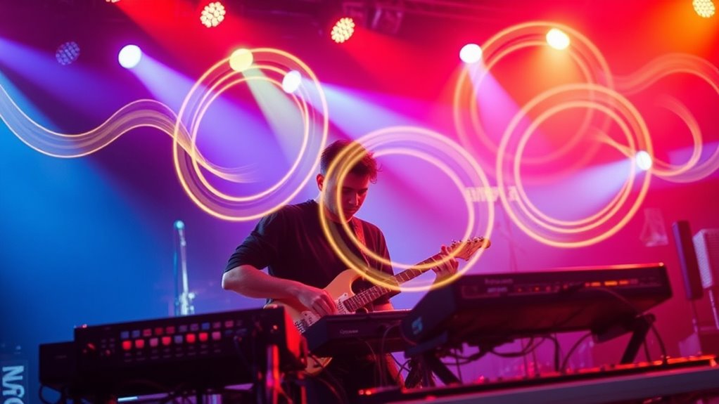 live improvisational synth looping