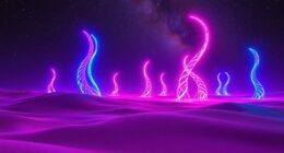 neon dreams at burning sands