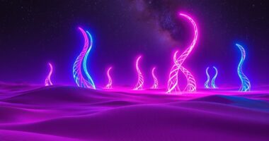 neon dreams at burning sands