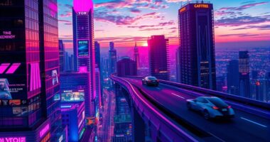 retro futuristic synthwave nostalgia