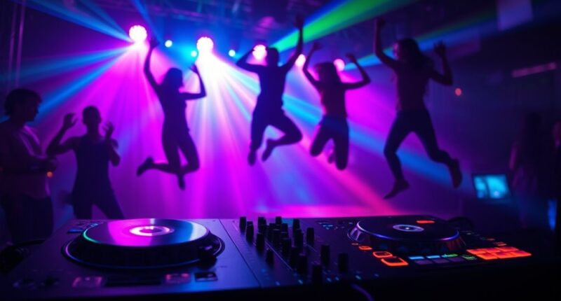 vibrant rhythmic bass explosions