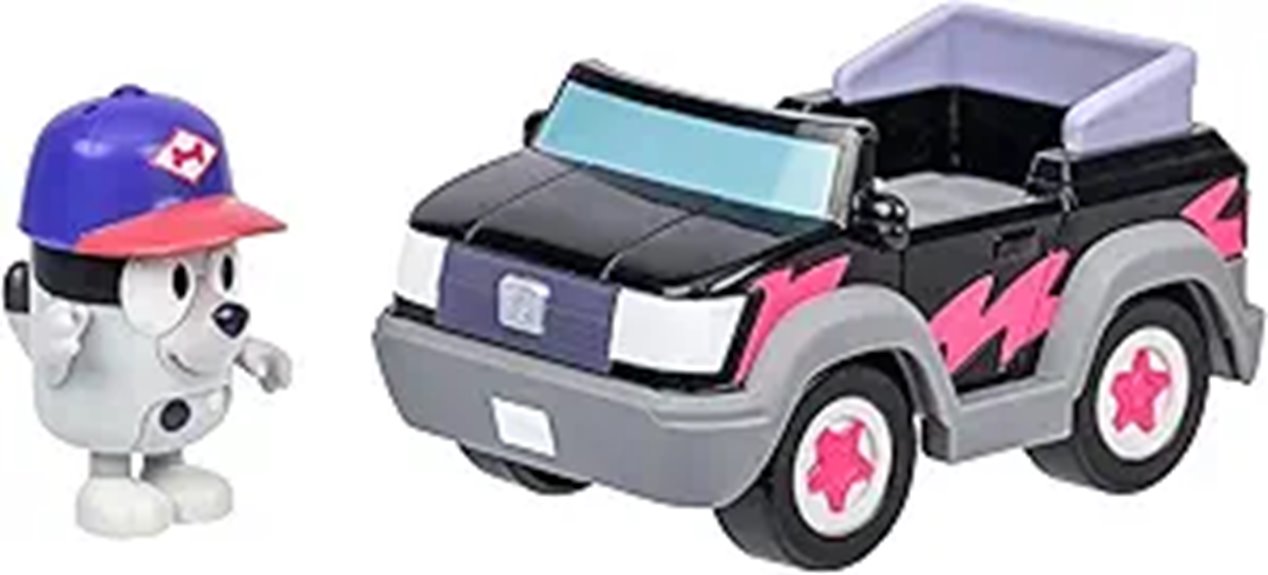 bluey themed pizza toy vehicle