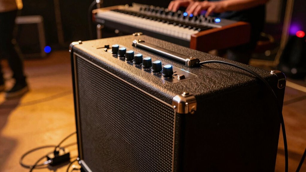 clear portable synth amplification