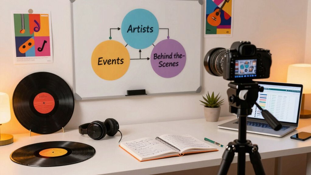 content pillars for music branding