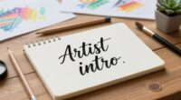 crafting concise artist introductions