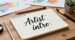 crafting concise artist introductions