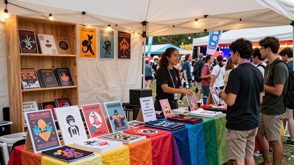 effective festival merch booth setup