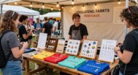 effective festival merchandise display