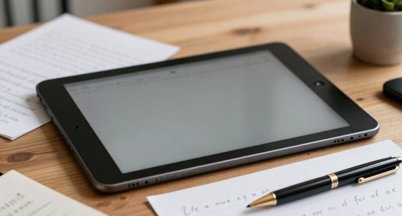 focused songwriting with e ink