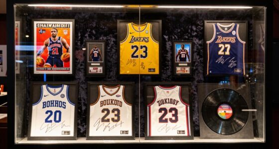 highlighting signed collectibles effectively