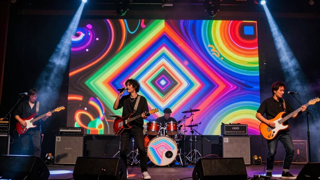 interactive visuals enhance live performances
