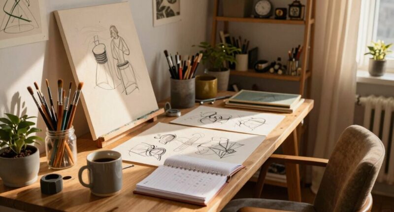 maintaining consistent artistic practice