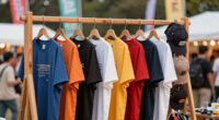 merch display enhances booth