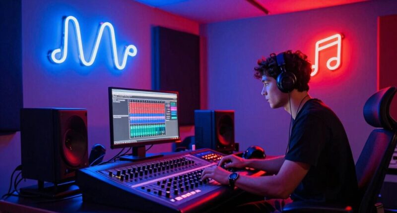 neon lights influence music