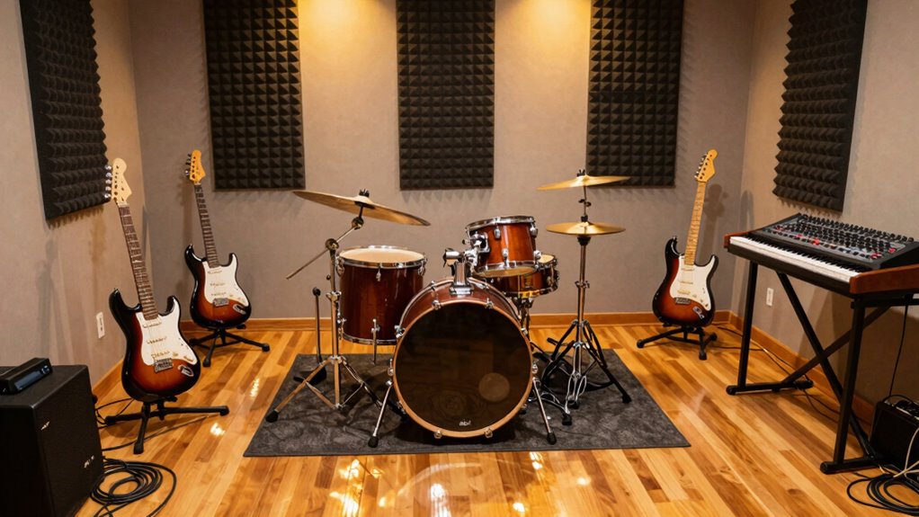 optimize rehearsal space acoustics