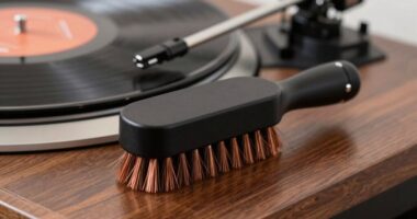 protects vinyl from static