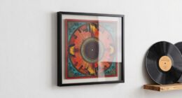 record frames as decor