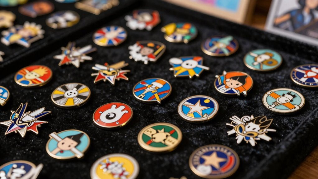 vintage inspired durable collector pins