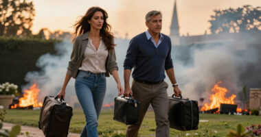 George and Amal Clooney evacuate French home amid wildfires