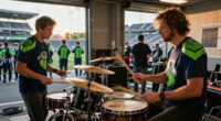 Tool’s Danny Carey And The Cult’s John Tempesta Perform With Seattle Seahawks Drumline: Watch